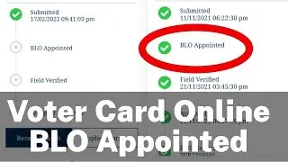 Voter id Card BLO Appointment | Voter ID card BLO Process | Make Voter ID card Apply Online