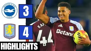 Brighton vs Aston Villa 3-4 | HIGHLIGHTS | Ollie Watkins Goals | Premier League | Jan Paul van Hecke