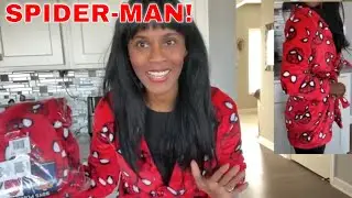 Trying On SPIDER-MAN Bathrobe Perfect For SPIDER MAN NO WAY Home MOVIE| SUPER HERO BATHROBE (TRY-ON)