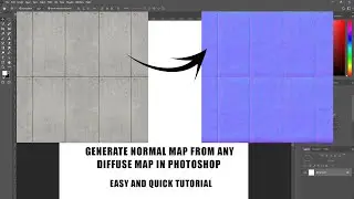 Make Normal Map from a diffuse map in photoshop