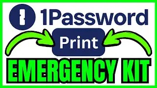 How To PRINT 1Password Emergency Kit (QUICK & EASY) 2026