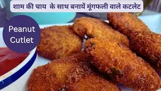 घरके बेसिक सामान से बनाइये मूंगफली वाले कटलेट / Peanut Cutlet Recipe In Hindi / cutlet recipe