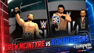 WWE Survivor Series 2020: Roman Reigns vs Drew McIntyre- WR3D 21 V3