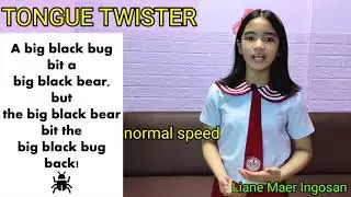 TONGUE TWISTER A BIG BLACK BUG