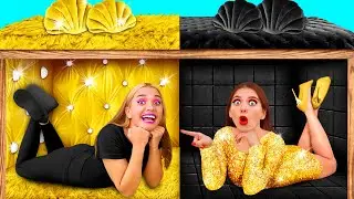 Secret Rooms Under The Bed | Rich VS Broke Challenge by BaRaFun