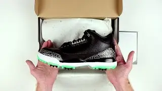Nike Air Jordan 3 Black with Green Glow Unboxing