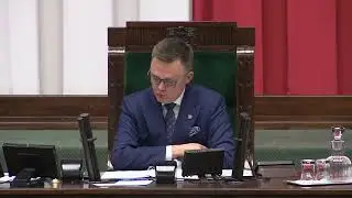 Hołownia: Is there an objection? No objection! And there is... the lady behind the corner is invi...