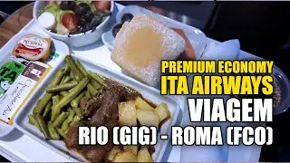 PREMIUM ECONOMY da ITA Airlines vale a pena? Vôo Galeão - Roma 2025