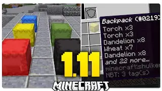 Minecraft 1.11 SHULKER BOX / BACKPACKS Update | OBSERVER BLOCK | Shulker Shell / Storage