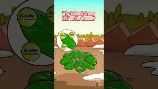 Why This Spinach Grows FLAT on the Ground! #shorts #animation