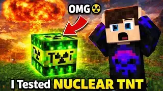 Minecraft Nuclear TNT Explosion 💣☢️ (INSANE!)@minecraft