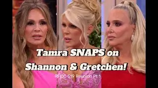 RHOC S19 Reunion Pt 1 Recap: Tamra SHUTS DOWN Shannon, Clashes with Gretchen & We Hear from Katie!