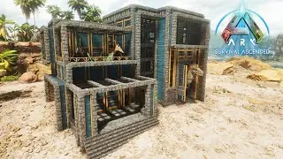 How to Build a Modern House with Dino Pen in ARK Survival Ascended