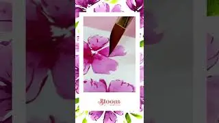 I Threw Out My Round Brushes After THIS 🌸 | Wedge Brush Watercolor Demo  #watercolor #painting