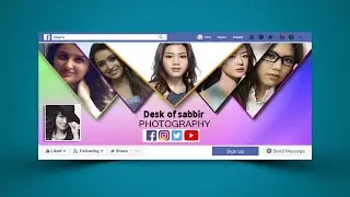 Facebook Cover Photo Design  Photoshop Tutorial 2020