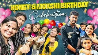Honey & Mokshith Birthday celebrations 🎉 🥳🥳🥰🤩 #comedy #trending #vlog #viralvideo