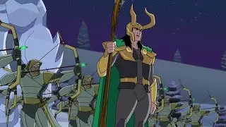 Marvel&rsquo;s Super Hero Adventures: Frost Fight Clip: Loki Fights Captain America