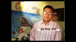 ajaya deshar art show on nepal mandal television