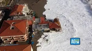 Il ciclone Harry travolge la Sicilia, la conta dei danni sulla costa catanese: le immagini dal drone