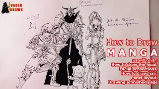 How To Draw Manga: Heads - Hair - Panel Layout & Manga Page
