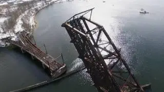 Down Town, State House, Crook Point Bascule Bridge Providence, RI 4K