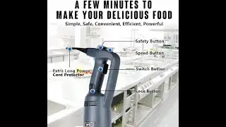VONCI 750W Commercial Immersion Blender, Extra Heavy Duty Hand Blender with Variable Speed