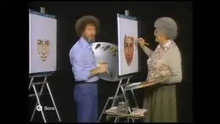 Bob Ross And Grandma Painting