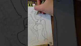 Drawing Bruce Timm Harley Quinn