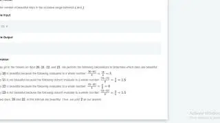 Beautiful Days at the Movies | hackerrank solution