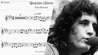 Quanno Chiove (Pino Daniele) Tenor Sax Bb Sheet Music