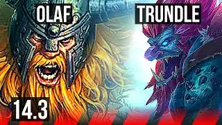 OLAF vs TRUNDLE (TOP) | 6 solo kills, Godlike | BR Master | 14.3