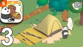 WE BARE BEARS MATCH 3 REPAIRS - Prepare To Camp - Gameplay Walkthrough Part 3 (iOS Android)