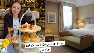JW Marriott Grosvenor House LONDON | Executive Suite Tour  | The Park Room Afternoon Tea Experience☕