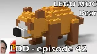 LEGO Animal MOC - Bear (LDD - Ep. 42)