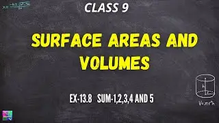 CLASS 9 MATHS CH13, EX-13.8,sum- 1,2,3,4 AND 5 | T.J EDUCATION