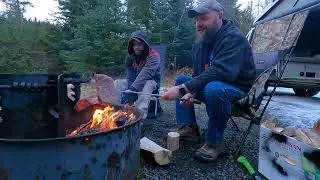 Gold Pans, Campfire Steaks & Snowy Trails:  Vanagon Spring Camping Adventures