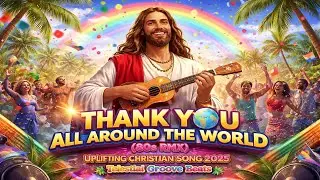 Thank You All Around the World (80s RMX)🌍 | Uplifting Christian Song 2025 &ndash; Telestial Groove Beats