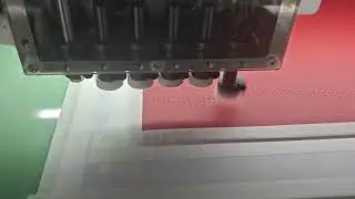 Richpeace Automatic High-speed Plate Mount Perforation Machine on testing