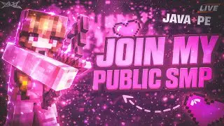 🔴 Minecraft Public SMP LIVE 😱 | 24/7 Cracked Server | Java + PE