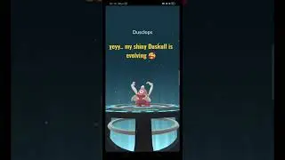 Let's hunt Pokemon! my shiny Duskull is evolving 🥰🥰🥰 #short #pokemon #PokemonGo