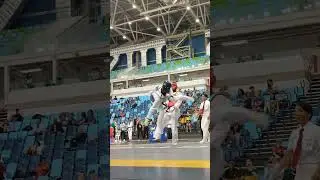 knockouts double head kicks 😈    so easy trick  try to it 👍 #shortsviral #try