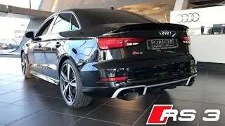 2018 Audi RS3 седан 2.5 TFSI Quattro обзор плюс холодный старт!