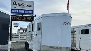 2026 Exiss 3 Horse Trailer XT all aluminum!