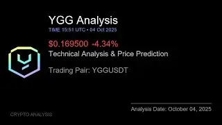YGG (YGGUSDT) Technical Analysis - Price Prediction & Buy or Sell October 04, 2025