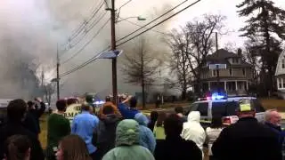 Apartment Building in Haddon Heights right after explosion