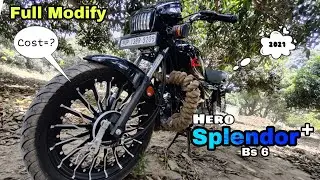 Hero Splendor Plus bs6 2021 Full modified & review//Splendor Plus bs6 modification detail