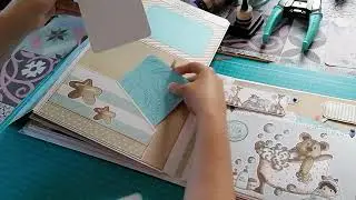 Album scrapbooking bebe niño Diego (Equipo de Diseño de Nuria Scrap and Tips)