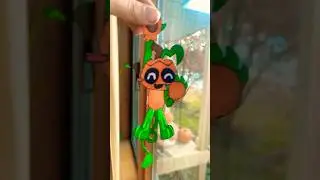 Making gourdy from dandy&rsquo;s world into a hanging paper doll! 🎃 #papercraft