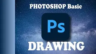 PHOTOSHOP drawing . SKY and Grass Drawing basic for KIDS