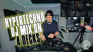 HYPERTECHNO DJ MIX ON 4 DECKS! - Tik Tok Remix's, fun Techno/Hyperpop music.